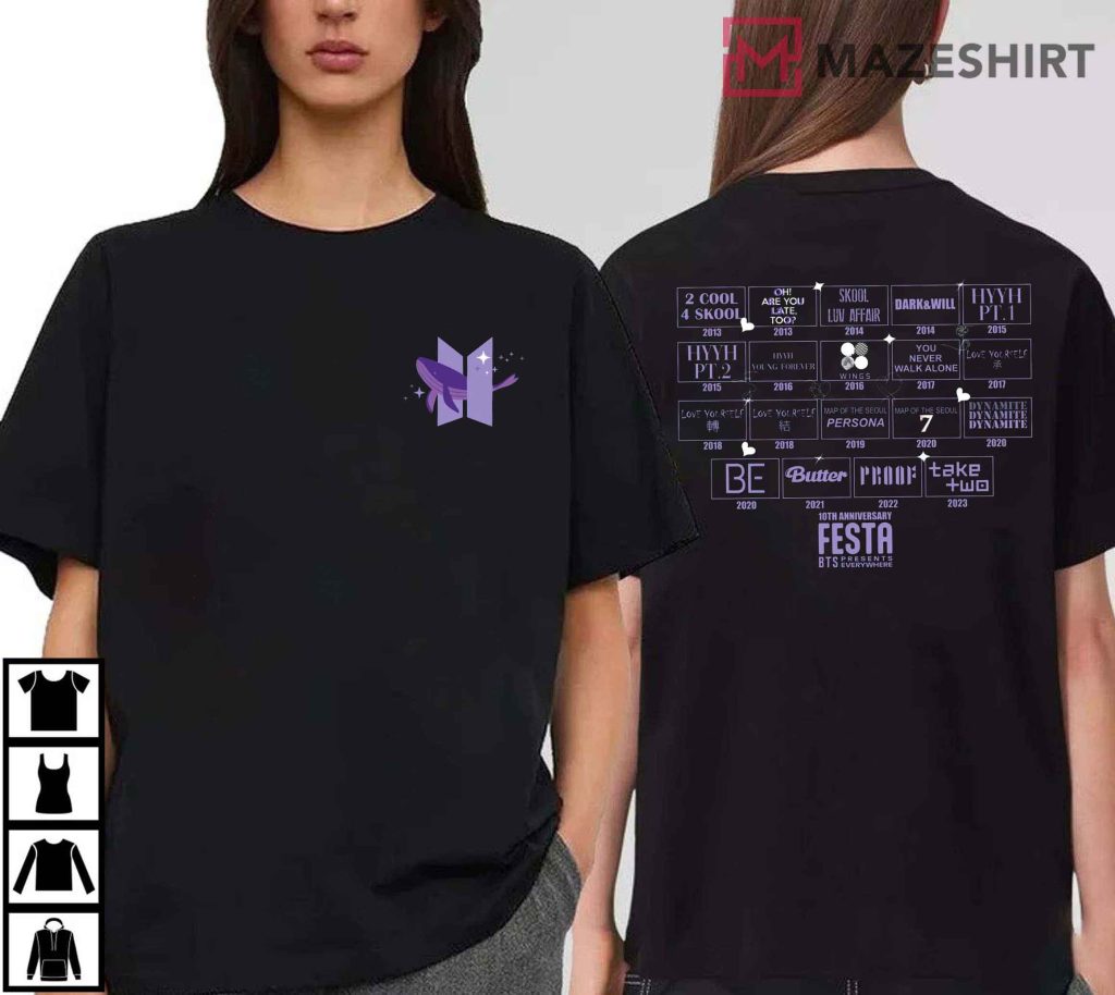 BTS FESTA 2023 10th Anniversary T-Shirt - Mazeshirt