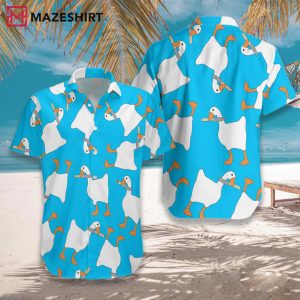 Dangerous Duck With Knife Hawaiian Shirt