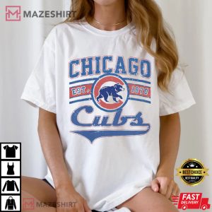 MLB Chicago Cubs EST 1970 Vintage Game Day T Shirt (2)