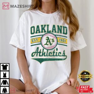 Oakland Athletics Vintage T Shirt (2)