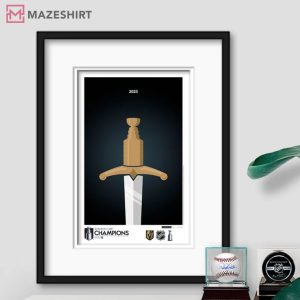 Minimalist Stanley Cup 2023 Vegas Golden Knights Fine Poster (4)