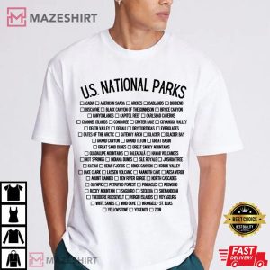 American National Parks Checklist T Shirt (3)