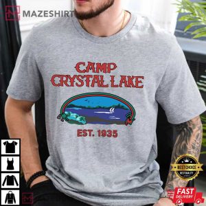 Jason Voorhees Camp Crystal Lake Horror Movie T Shirt (3)