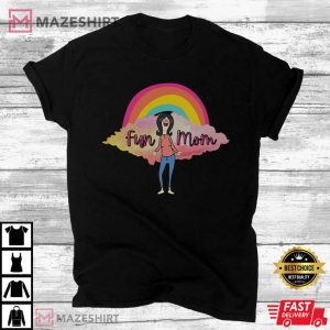 Boho Rainbow Bobs Burgers Linda Belcher Fun Mom T Shirt (1)