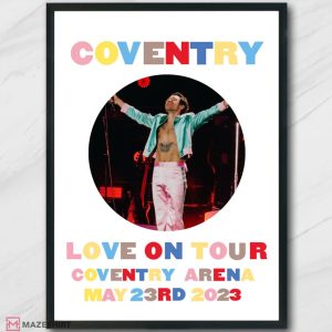 Harry Styles Love On Tour 2023 Coventry Night 2 Poster