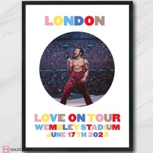 Harry Styles Wembley Night 4 Love On Tour 2023 Poster
