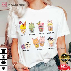 Kawaii Bubble Tea Life Cute Boba Milk Tea Lover T Shirt (3)