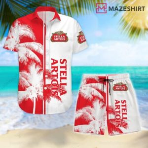 Stella Artois Hawaiian Shirt Hawaiian Shorts