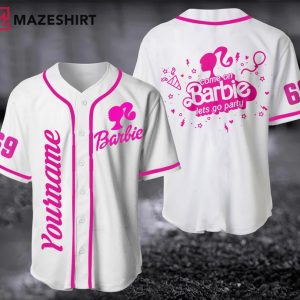 Barbie Custom Name Baseball Jersey