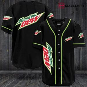 Mountain Dew Logo Pattern Baseball Jersey