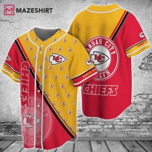 NFL Kansas City Chiefs Logo Baseball Jersey