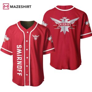 Smirnoff Red Vodka Baseball Jersey #2