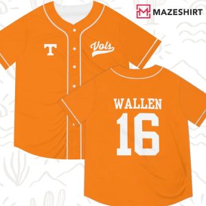 Tennessee Vols Morgan Wallen Baseball Jersey (2)