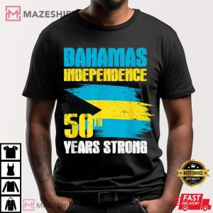 Bahamas Independence Day Bahamas 50th Celebration T Shirt (2)