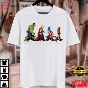 Marvel Avengers Crossing Abbey Road T Shirt (4)