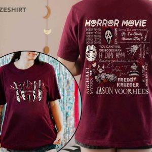 Vintage Halloween Horror Character 2 Sided T Shirt (3)