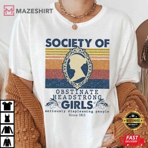Jane Austen Society Of Obstinate Headstrong Girls T Shirt (1)