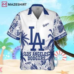 Los Angeles Dodgers MLB Flower Pattern Summer Hawaiian Shirt (2)