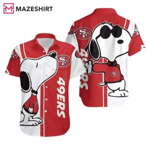 Snoopy Lovers NFL San Francisco 49ers Hawaiian Shirt