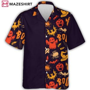 Halloween Pumpkin Scary Jack O’ Latern Hawaiian Shirt
