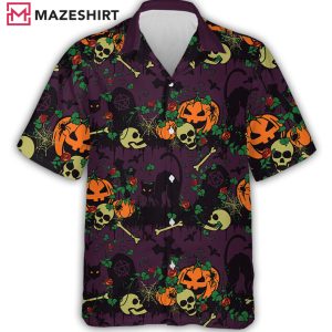 Horror Halloween Pumpkin Jack O’ Latern Hawaiian Shirt