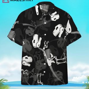 Jurassic Dinosaur Bones Jurassic Park Hawaiian Shirt
