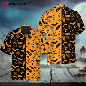 Spooky Halloween Ghost Coffin Halloween Gift Hawaiian Shirt