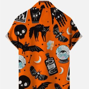 Vintage Halloween Funny Hawaiian Shirt (2)