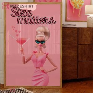Barbie Cocktail Size Matter Funny Poster (1)