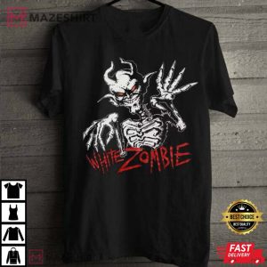 Rare White Zombie Vintage 1990s 666 T Shirt (1)