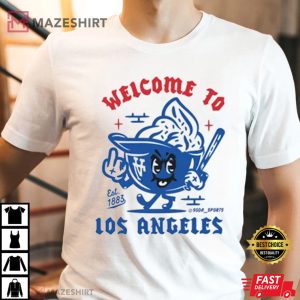 Sort Serve Los Angeles Dodger Baseball T Shirt (3)