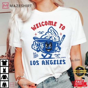 Sort Serve Los Angeles Dodger Baseball T Shirt (4)