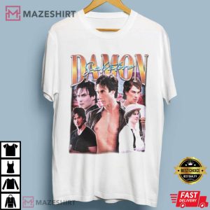 Retro Damon Salvatore Gift For Fan T Shirt (1)