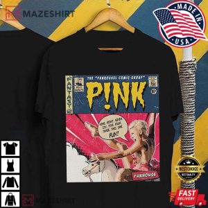 Pink Comic Gift For Fan T Shirt (3)