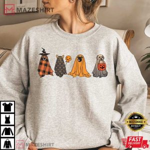 Halloween Dogs Shirt, Ghost Dog T Shirt (4)