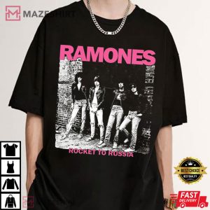 Ramones Band s Rocket To Russia T Shirt (2)