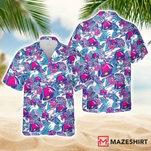 Taco Bell Tropical Flower Aloha Hawaiian Shirt