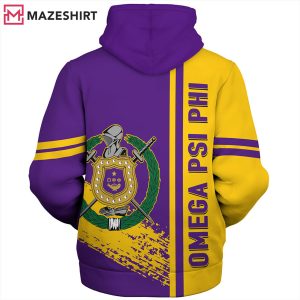 Omega Psi Phi Sherpa Quater Style 3D Hoodie (1)