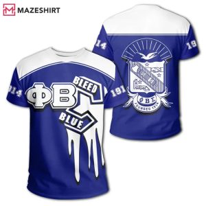 Phi Beta Sigma Bleed Blue 3D Shirt