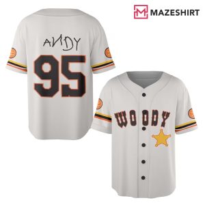 Toy Story Woody Andy 95 Baseball Jersey
