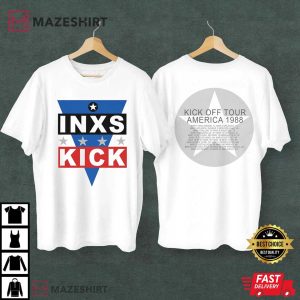 INXS Kick Off America Tour 1988 Retro T Shirt (1)