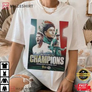 Concacaf Gold Cup Champions Mexico National T Shirt (2)