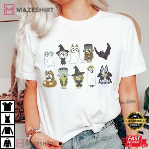 Bluey Halloween Rad Like Family T Shirt (2)