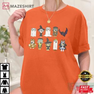 Bluey Halloween Rad Like Family T Shirt (3)