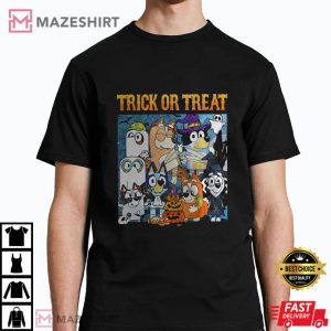 Bluey Happy Halloween Spooky T Shirt (1)