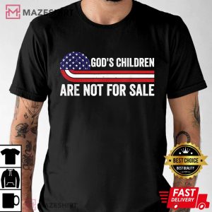 God's Children Are Not For Sale American Flag Vintage T Shirt (2)