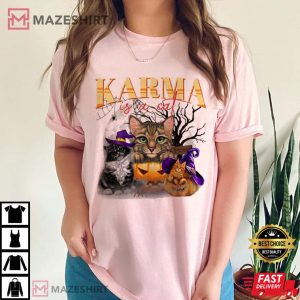 Halloween Karma Is Cat Eras Swiftie Gift T Shirt (2)