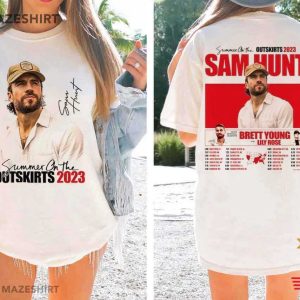 Sam Hunt Summer On The Outskirts 2023 Tour T Shirt (3)