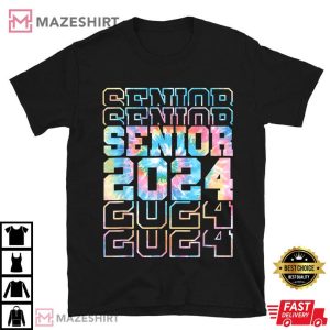 Senior 2024 Class of High School College Graduation T Shirt (1)