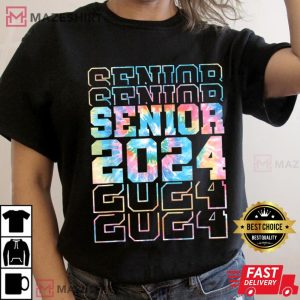 Senior 2024 Class of High School College Graduation T Shirt (3)